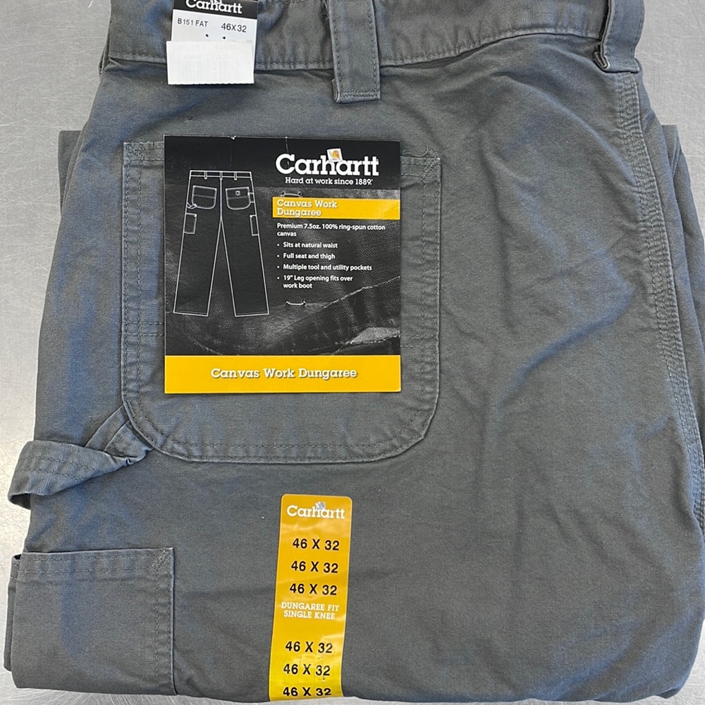 B151 Fatigue canvas work dungaree